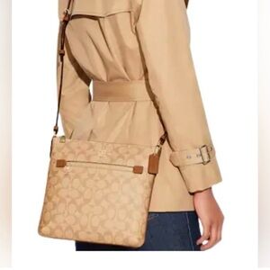 Coach Tan Signature Crossbody Bag